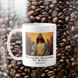 Caneca De Café Jesus Moderno - * Acorde. Seja Amante. Seja Woke.*