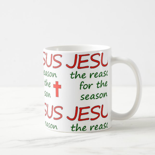 Caneca De Café JESUS Motivo da Época (Direita)