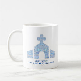 Caneca De Café JESUS O NOME ACIMA DE TODOS OS NOMES Bíblia Verse