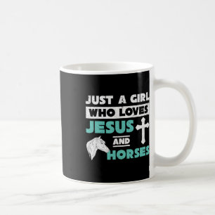 Caneca De Café Jesus Orador Cavalo Sobrevoado Raparigas Mulheres