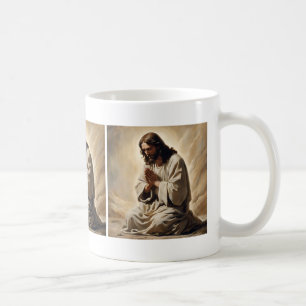 Caneca De Café Jesus Orando Mug de Café