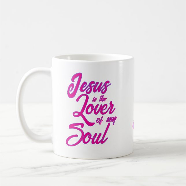 Caneca De Café Jesus Personalizado ao Lover da Minha Alma (Esquerda)