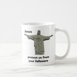 Caneca De Café Jesus protege-nos de seus seguidores