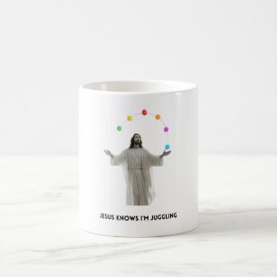 Caneca De Café Jesus sabe que estou malabarizando