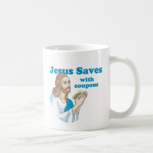 Caneca De Café Jesus salvar com vales