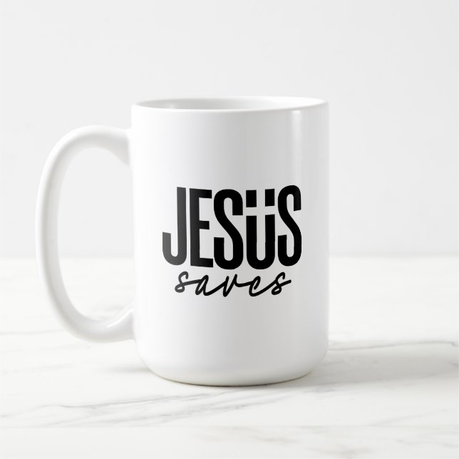 CANECA DE CAFÉ JESUS SAVES (Esquerda)