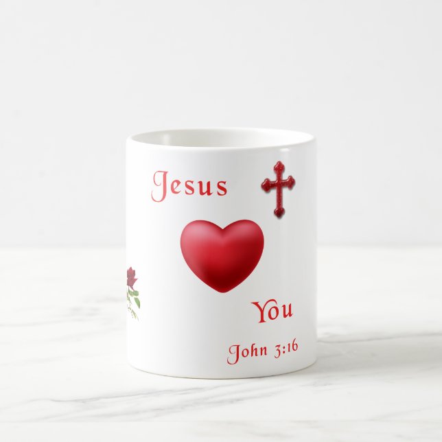 Caneca De Café jesus te ama (Centro)