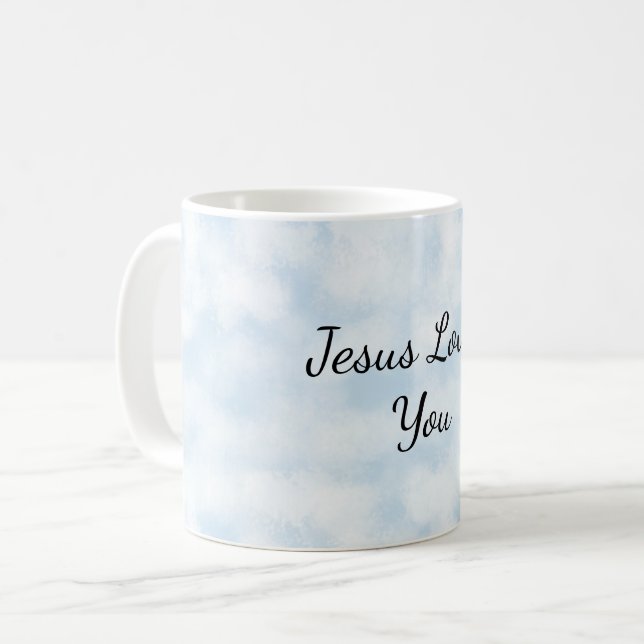 Caneca De Café Jesus te ama (Frente Esquerda)