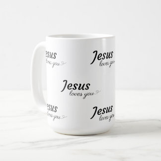 Caneca De Café Jesus Te Ama, Café Mug
