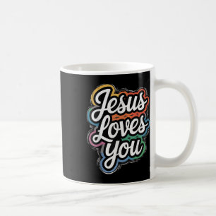 Caneca De Café Jesus te ama - Christian Faith & Love Messa