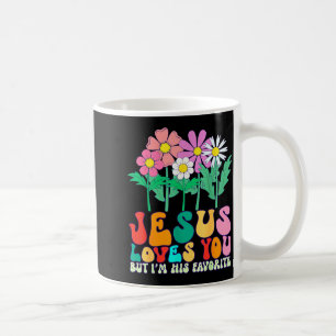 Caneca De Café Jesus Te Ama Mas Eu Sou Seu Favorito Deus Cristão