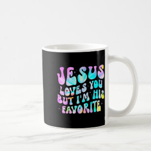 Caneca De Café Jesus Te Ama Mas Eu Sou Seu Favorito Deus Cristão