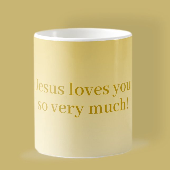 Caneca De Café Jesus te ama muito! (Criador carregado)