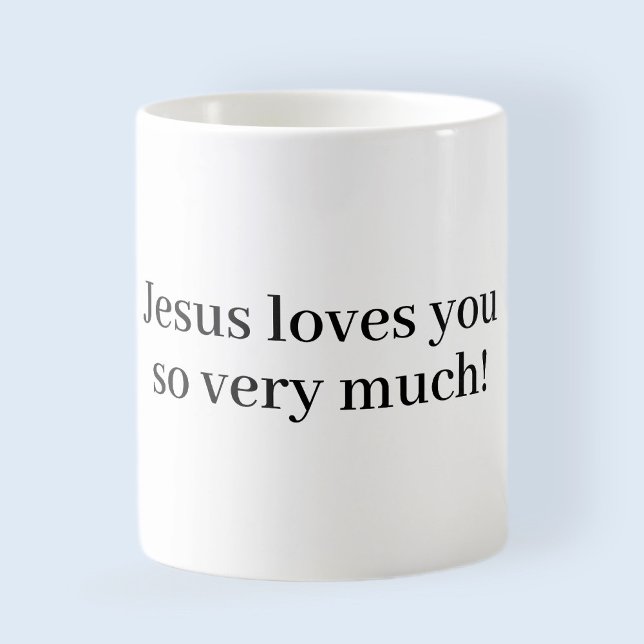 Caneca De Café Jesus te ama tanto! (Criador carregado)