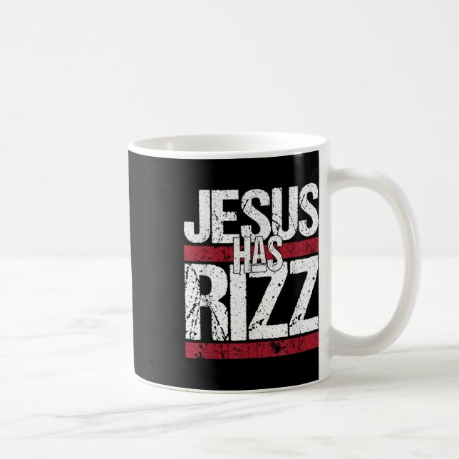 Caneca De Café Jesus Tem Rizz Simples Fé Cristã Crença Deus (Direita)