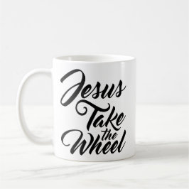 Caneca De Café Jesus toma a roda
