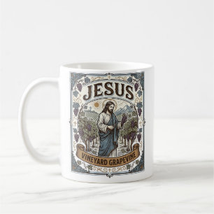 Caneca De Café Jesus Vinha Parreira Jesus Vinha Parreira