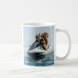 Caneca De Café "Jet Ski Esquilo Veloz