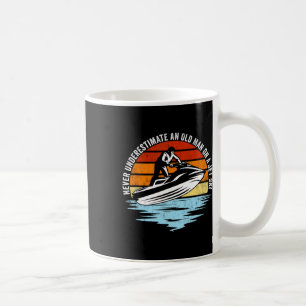 Caneca De Café Jet Ski Nunca Subestime Um Homem Velho Numa Jet