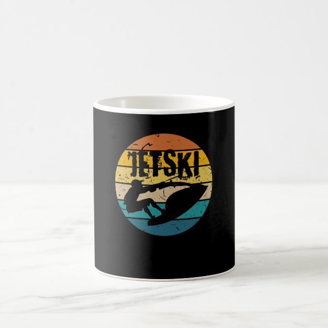 Caneca De Café Jet Ski - Retro Watersport (Centro)