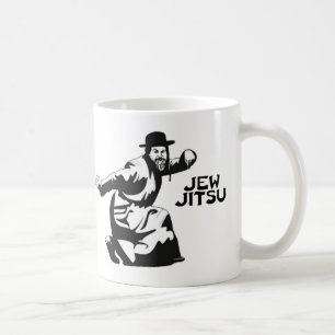 Caneca De Café Jew Jitsu Coffee Mug Presentes do Bar judeu Mitz