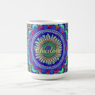 Caneca De Café Jewel Mandala Mandala Coffee Mug
