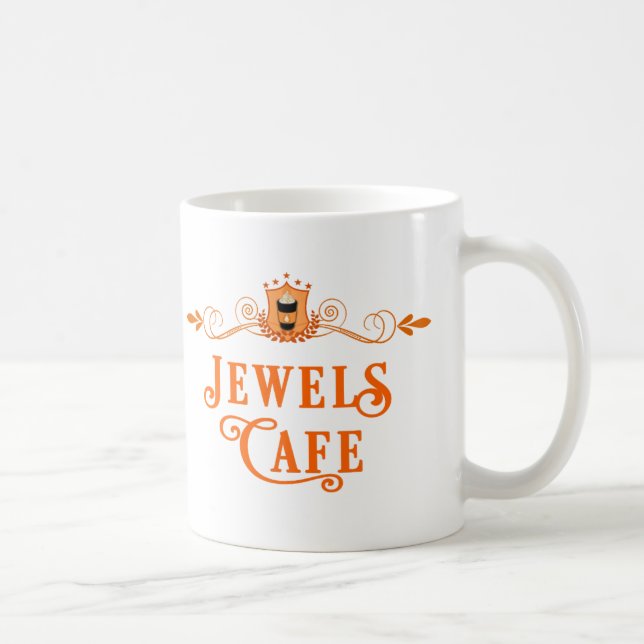 Caneca De Café Jewels Cafe Coffee Mug (Direita)