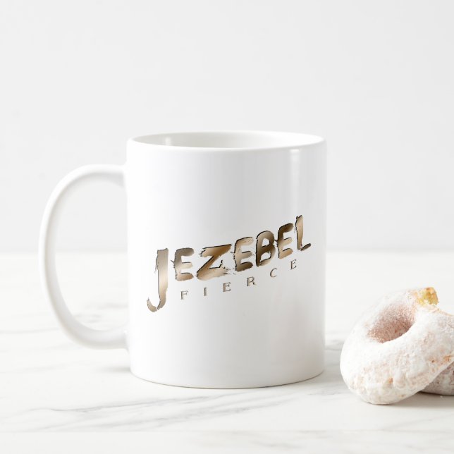 Caneca De Café Jezebel Fierce (Com Donut)