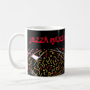 Caneca De Café Jezza manda bem, então eles dizem design vermelho 