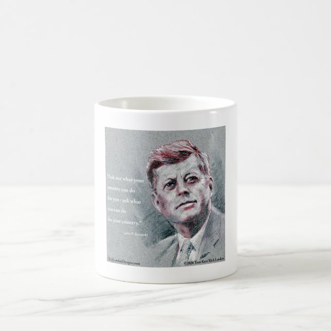 Caneca De Café JFK & Citação (Centro)