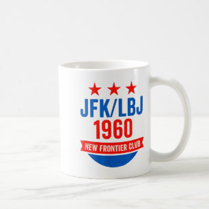 Caneca De Café Jfk Lbj 1960 Nova Fronteira Campanha de John F Ken