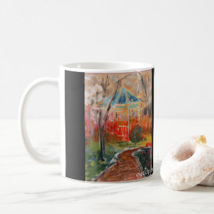 Caneca De Café jgoldguru, pequena cabana no penhasco