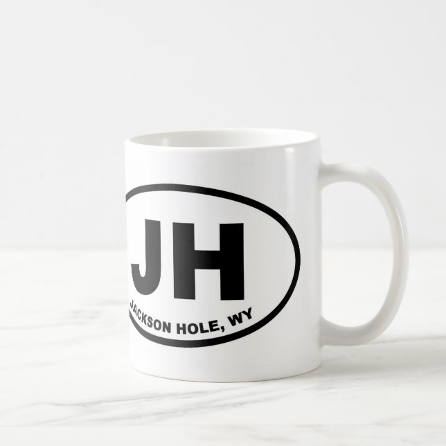 Caneca De Café JH Jackson Hole Wyoming (Direita)