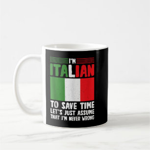 Caneca De Café Jim italiano não está errado Bandeira italiana Ta