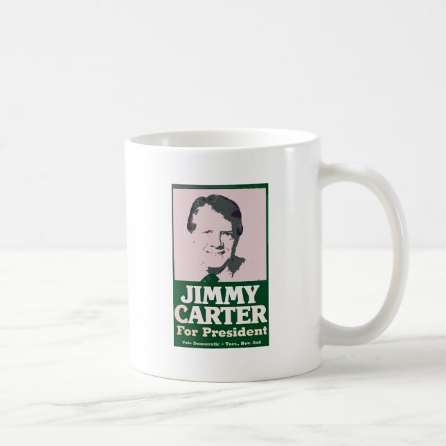 Caneca De Café Jimmy Carter afligiu o olhar cortado (Direita)