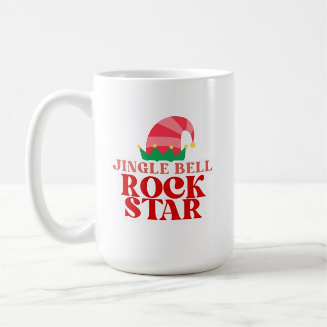 Caneca De Café Jingle Bell Rock Star, Natal (Esquerda)
