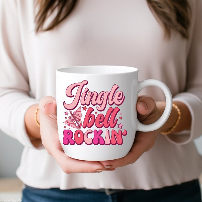 Caneca De Café Jingle Bell Rockin Bebendo de Natal Coffee Mug (Criador carregado)