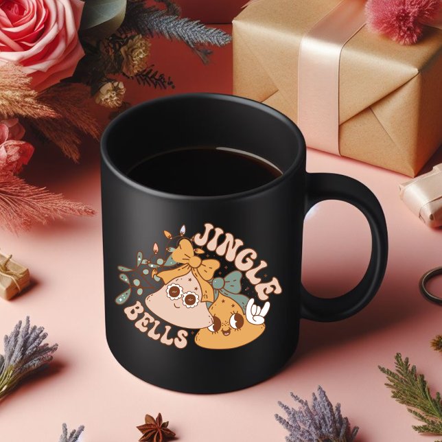 Caneca De Café Jingle Bells Feliz Bebendo De Natal Coffee Mug (Criador carregado)