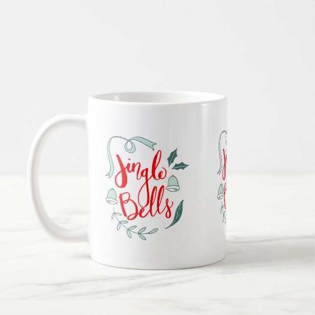 Caneca De Café Jingle Bells Holiday (Esquerda)