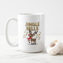 Caneca De Café Jingle Bells Rena Singing