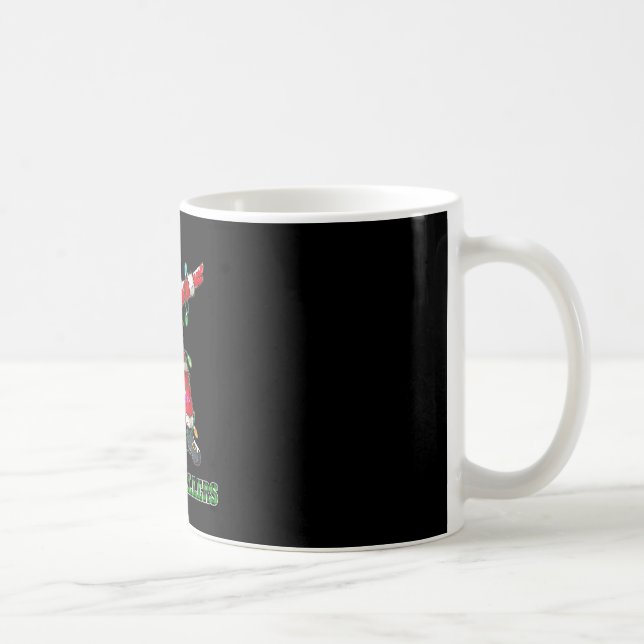 Caneca De Café Jingle Llers Dabbing Pé de Papai Noel de Natal Fut (Direita)