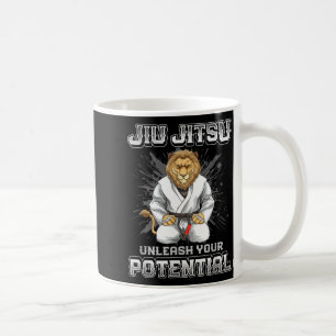 Caneca De Café Jiu Jitsu Brasileiro MMA e Grappling BJJ Leão