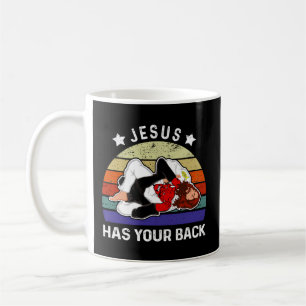 Caneca De Café Jiu Jitsu Jesus tem as costas