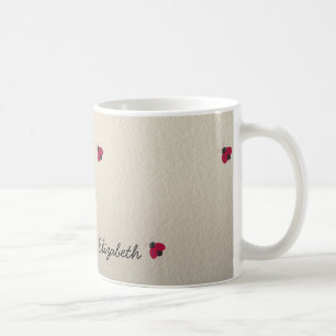 Caneca De Café Joaninha Adorável Fofa, Luminosa - Personalizada