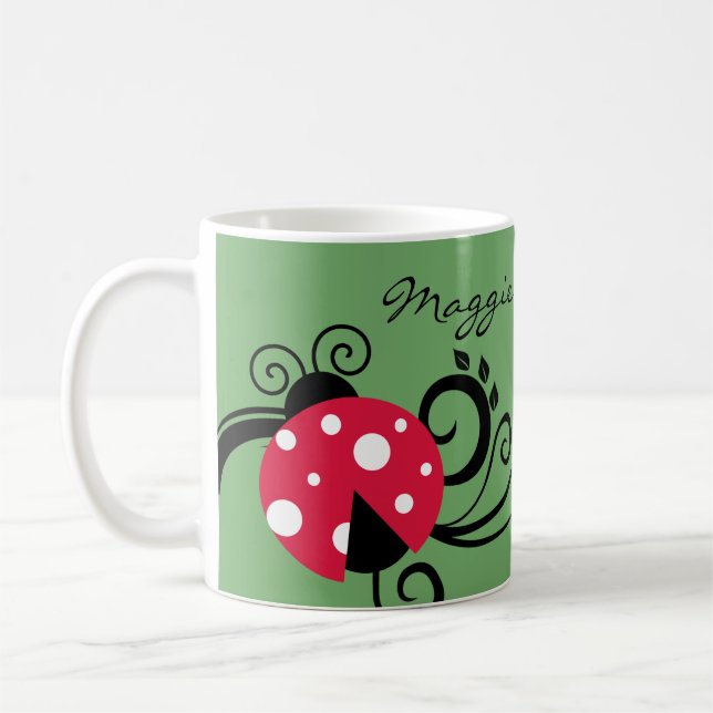 Caneca De Café Joaninha do Jardim Botânica   (Esquerda)