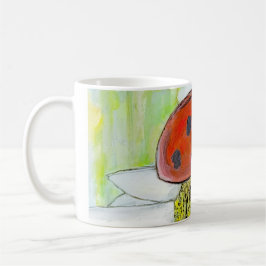Caneca De Café Joaninha numa Margarida