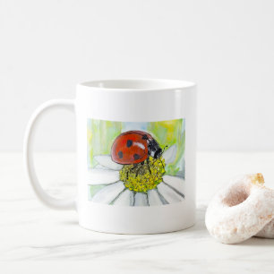 Caneca De Café Joaninha numa Margarida
