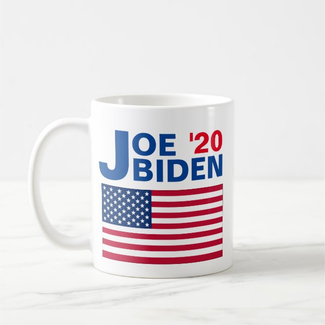 Caneca De Café Joe Biden '20 com bandeira Americana (Esquerda)