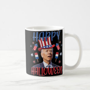 Caneca De Café Joe Biden Confusa Feliz 4º Do Halloween Quarto O
