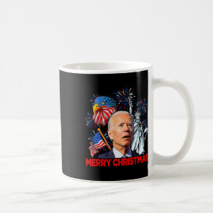 Caneca De Café Joe Biden Confusou O Feliz Natal Patriótico Para 4
